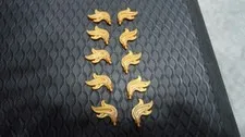 New Lego Plume Gold Pirate Hat Gear Feather Flame Soldier Minifigure