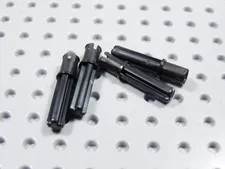 LEGO Lot of 4 Black Technic 3L Axle Pin w/ Friction Ridge BH