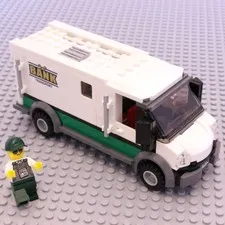 LEGO Train City Armure Banque Espèces Camion Sécurité Van De Cargo 60198 Neuf