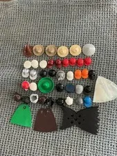 Lego Lot Of 48 Hats,hair, Capes, Used