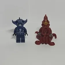 Lego Atlantis Squid Warrior and Manta Warrior Minifigure 8091 8078 & 8073