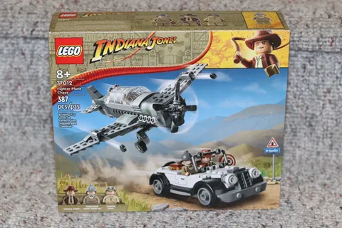 Lego INDIANA JONES FIGHTER PLANE CHASE Set 77012 New Sealed Box Retired