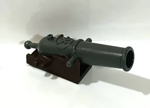 Lego Gray Cannon 518 Pirate Brown Launcher Base Free Ship