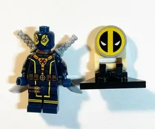 Lego-like Marvel X-Force DEADPOOL BLUE - Minifigure Custom X-Men