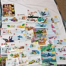 LEGO Illustrated Instruction Manuals Assorted Super Mario, Creator, Star WarsEtc
