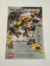 Rare Advertising Flyer Advertising Sheet LEGO Technic Roboriders 2000