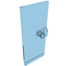 5x LEGO® Part 80683 - Door 1 x 3 x 6 with Stud Handle
