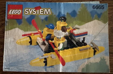 VTG Lego System 6665 River Runners Instruction Manual Booklet Only 1994
