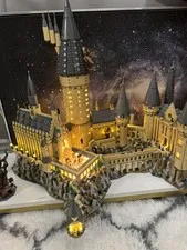 Harry Potter LEGO Hogwarts Castle 6020 pieces Item 71043 + 75953 with light kit 