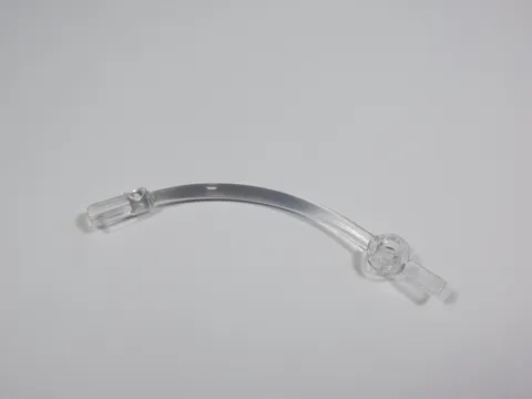 LEGO Trans Clear 1x10 Curved Bar w/ 1x1 Plate Part 4042 O1