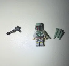 LEGO Star Wars Boba Fett Minifigure w/ Blaster, Jetpack, Pre-Used