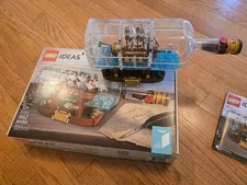 LEGO Ideas: Ship in a Bottle (21313)-Complete set w/Box and instructions