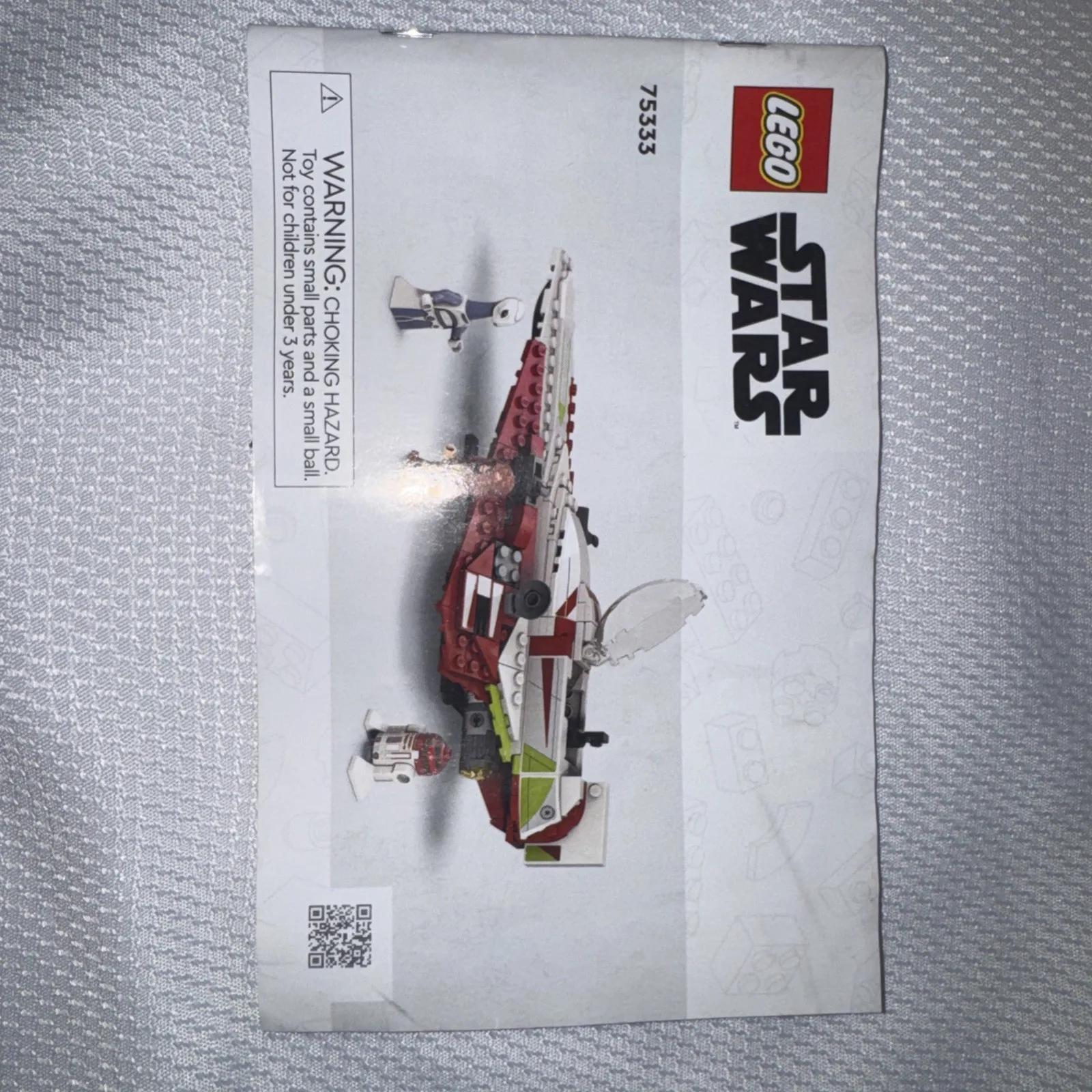 LEGO Star Wars 75333 Obi Wan Kenobi’s Jedi Starfighter Instruction Manual Only￼