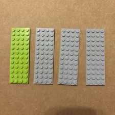 Lot Of 4 LEGO Plates 4x12