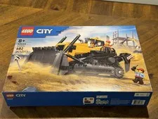 LEGO City Yellow Bulldozer Complete Construction Vehicle Set (60466) Brand New