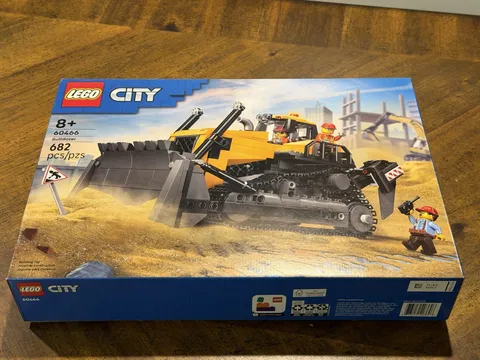 LEGO City Yellow Bulldozer Complete Construction Vehicle Set (60466) Brand New