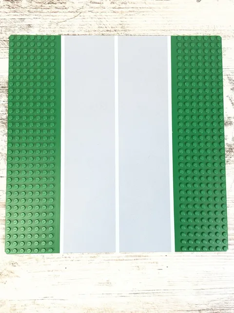 Lego Vintage Lego Straight 10X10 Street Road Building Green Base Plate
