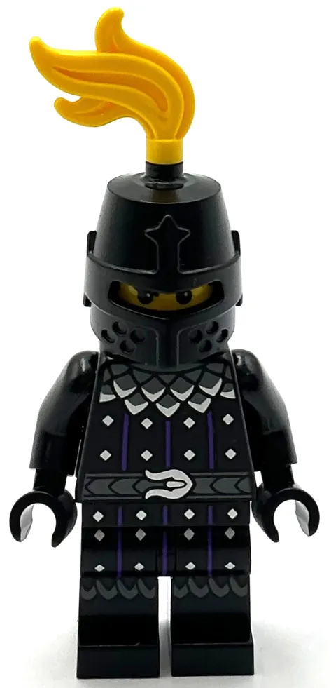 Lego New Serpent Castle Knight Minifigure Figure Yellow Plume
