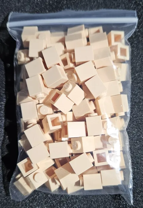 LEGO Tan 1x1 Bricks Lot of 100 Part 3005 Brick Tan 1 Bag of 100 Brand New