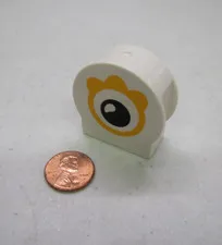 Lego Duplo Black Eye Gold Eyelashes Block Specialty Printed Block Face Animal