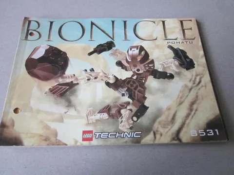 Lego Building Instructions Instruction Bionicle 8531 Pohatu
