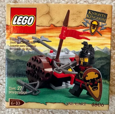 Vintage Lego Castle set 4806 - Axe Cart; Mint In Sealed Box