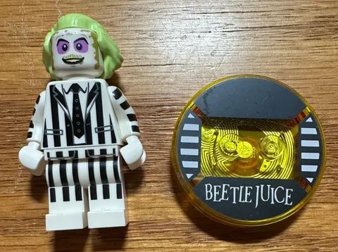 LEGO Dimensions BEETLEJUICE minifigure with disc