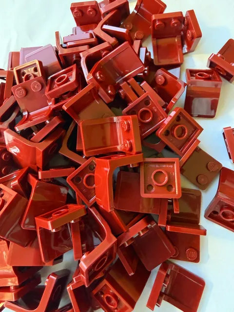 LEGO- NEW-#4079-DARK RED-UTENSIL SEAT/ CHAIR 2 X 2  -10 PIECES