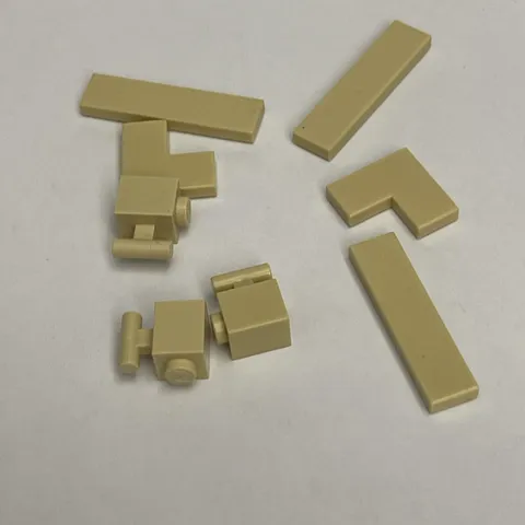Lego 14719 2431 2921 Beige Replacement Parts Pieces Lot of 8