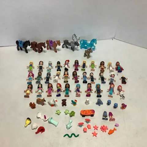 Lot of 37 Lego Friends Mini Figures & Accessories