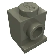 LEGO Part 4070 - Dark Gray Brick Special 1 x 1 with Headlight