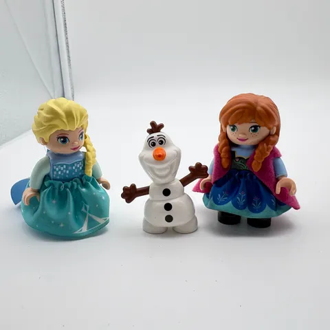 Lego Duplo Disney Princess Anna, Elsa , & Olaf From Frozen Minifigures Figures