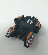 87820 LEGO Parts~ (1) Hero Factory Shield BLACK Stickers