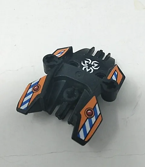 87820 LEGO Parts~ (1) Hero Factory Shield BLACK Stickers