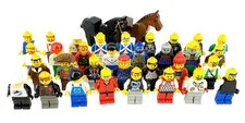 LEGO Minifigures Vintage Lot of 32 with 2 Horses