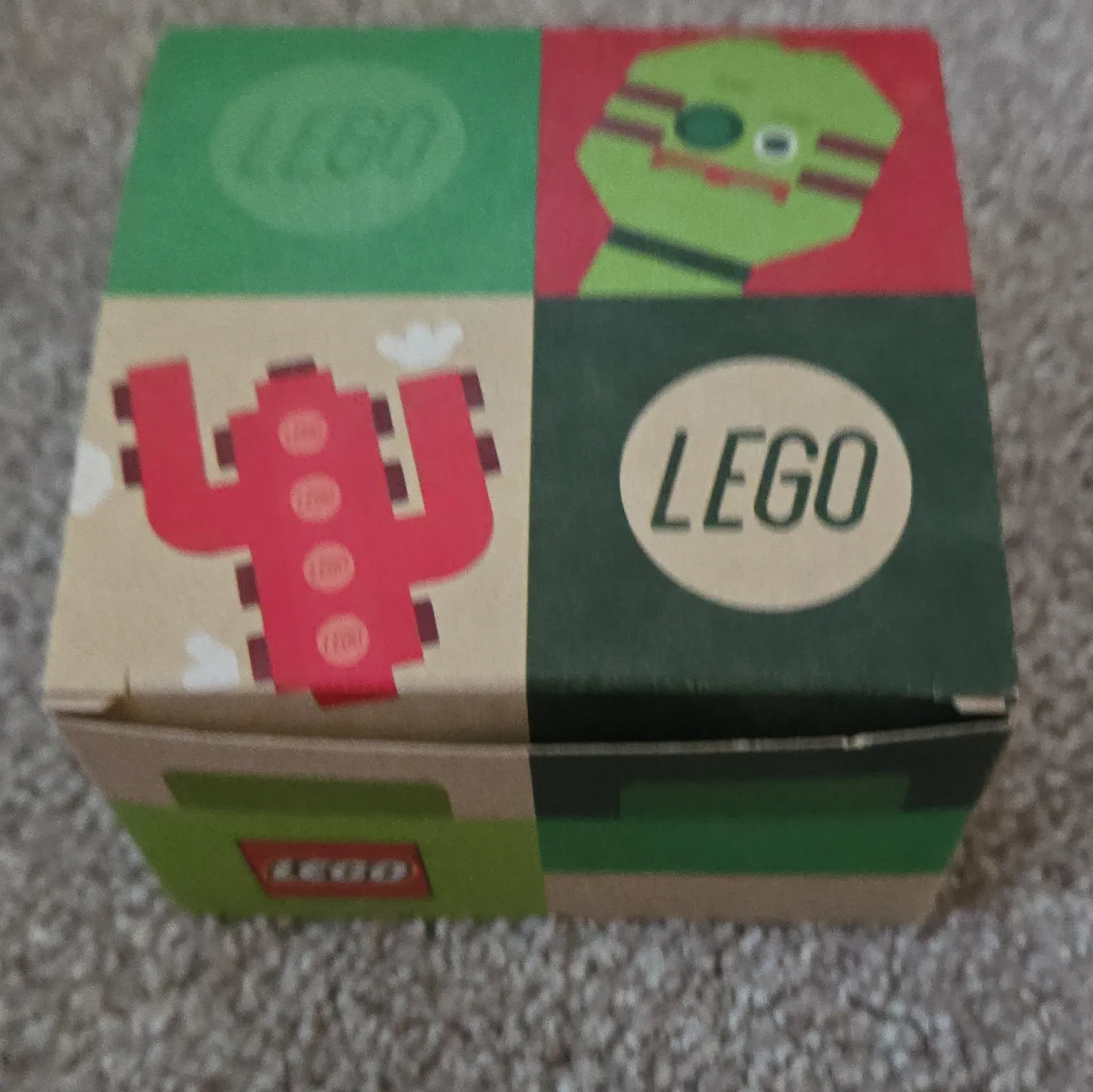 LEGO Cardboard Storage Box Empty Packaging, Multicolor, 1 Compartment