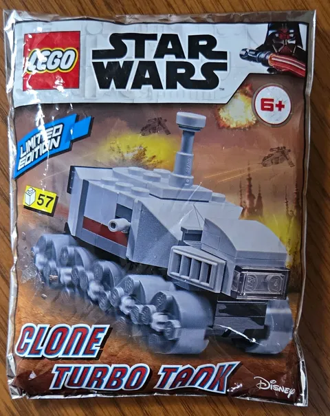 LEGO Star Wars 912176 Clone Turbo Tank Limited Ed Foil 57 pcs 6+