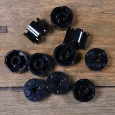 LEGO 6143 3941 Black Brick, Round 2 x 2 with Axle Hole