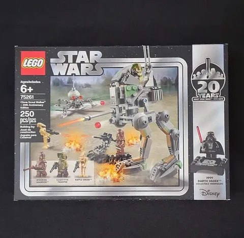 LEGO Star Wars Clone Scout Walker 75261 20th Anniversary with 1999 Darth Vader
