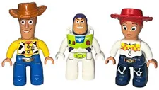 LEGO Duplo Toy Story Figures Lot of 3 Woody Buzz Lightyear Jessie Disney Pixar