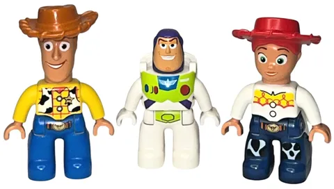 LEGO Duplo Toy Story Figures Lot of 3 Woody Buzz Lightyear Jessie Disney Pixar