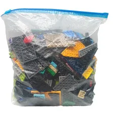 LEGO 2 Lbs Bulk Lot of 2 Pounds ONLY BUILDING BRICKS Clean Genuine Grab Bag