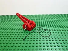 1970s LEGO String Reel Winch 4x4x2 Sloped Top Red Drum Crane Arm 710 340 #bb0073