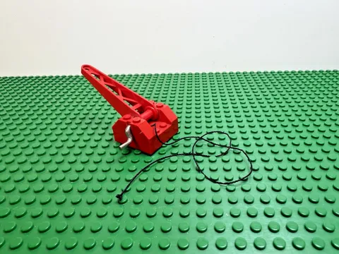 1970s LEGO String Reel Winch 4x4x2 Sloped Top Red Drum Crane Arm 710 340 #bb0073