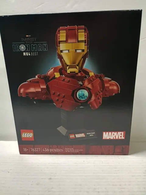 LEGO 76327 Marvel Iron Man MK4 Bust the Infinity Saga - New Factory Sealed Box