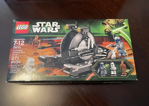LEGO Star Wars 75015 Corporate Alliance Tank Droid, Jango Fett Mini Figure, New
