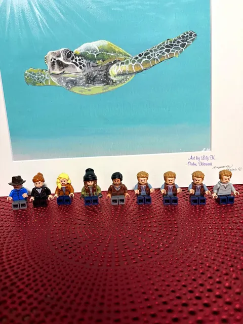 LEGO Authentic Jurassic World Figures of 9 Assorted Characters