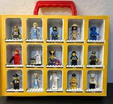 LEGO Mini Figure Collector's Box Carry Case with 15 Mini Figs