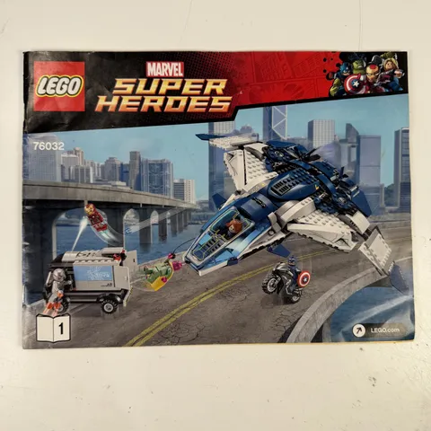 LEGO 76032 Marvel Super Heroes Avengers Quinjet City Chase Instruction Manual
