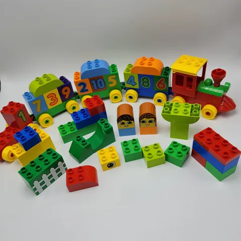 LEGO Duplo Train Learn to Count Number 10558 Numbers Face Fence Extras 48 piece